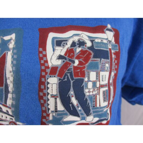 Vintage New Orleans French Quarter Graphic Tshirt Large - Picture 3 of 9